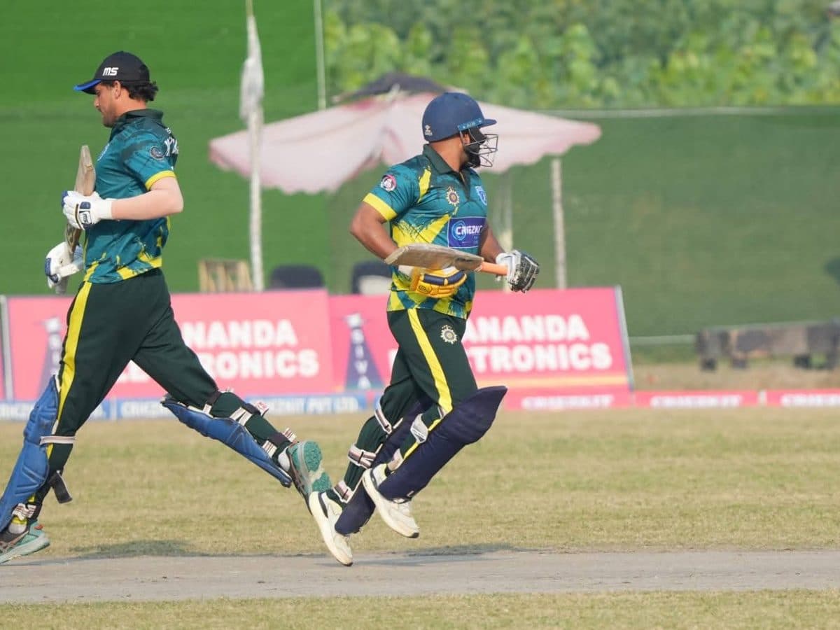 Batters running between the wickets, Supernova T10 League
