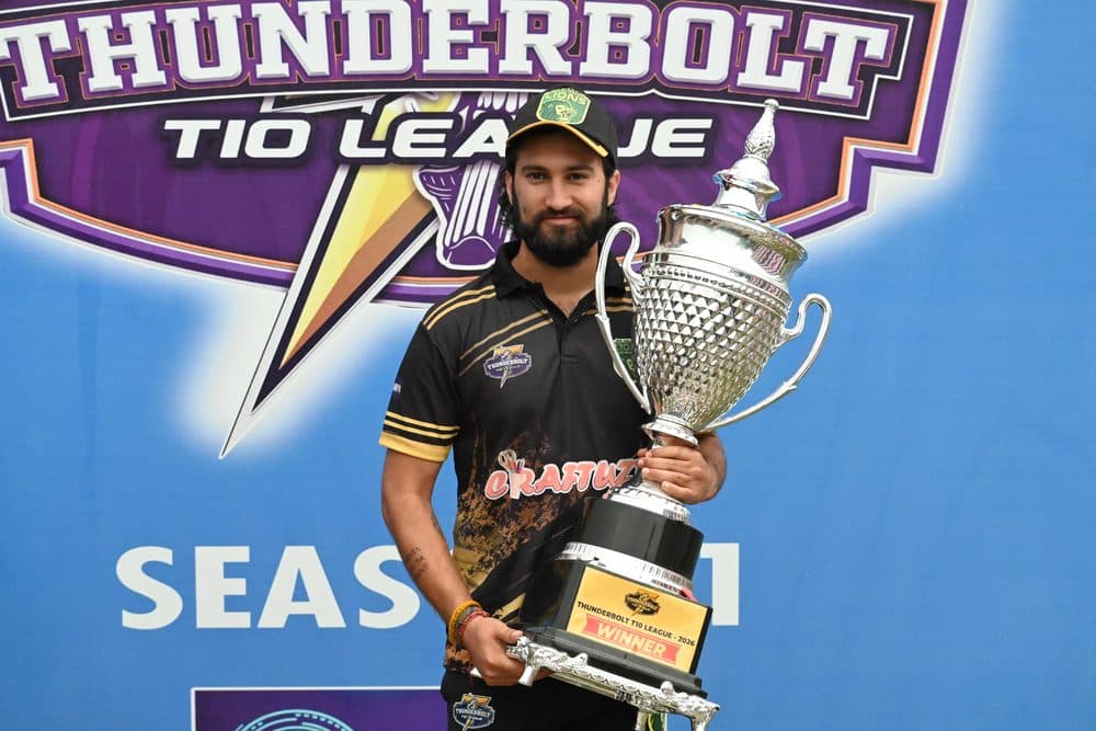 Season 1 champion with the Thunderbolt T10 League trophy