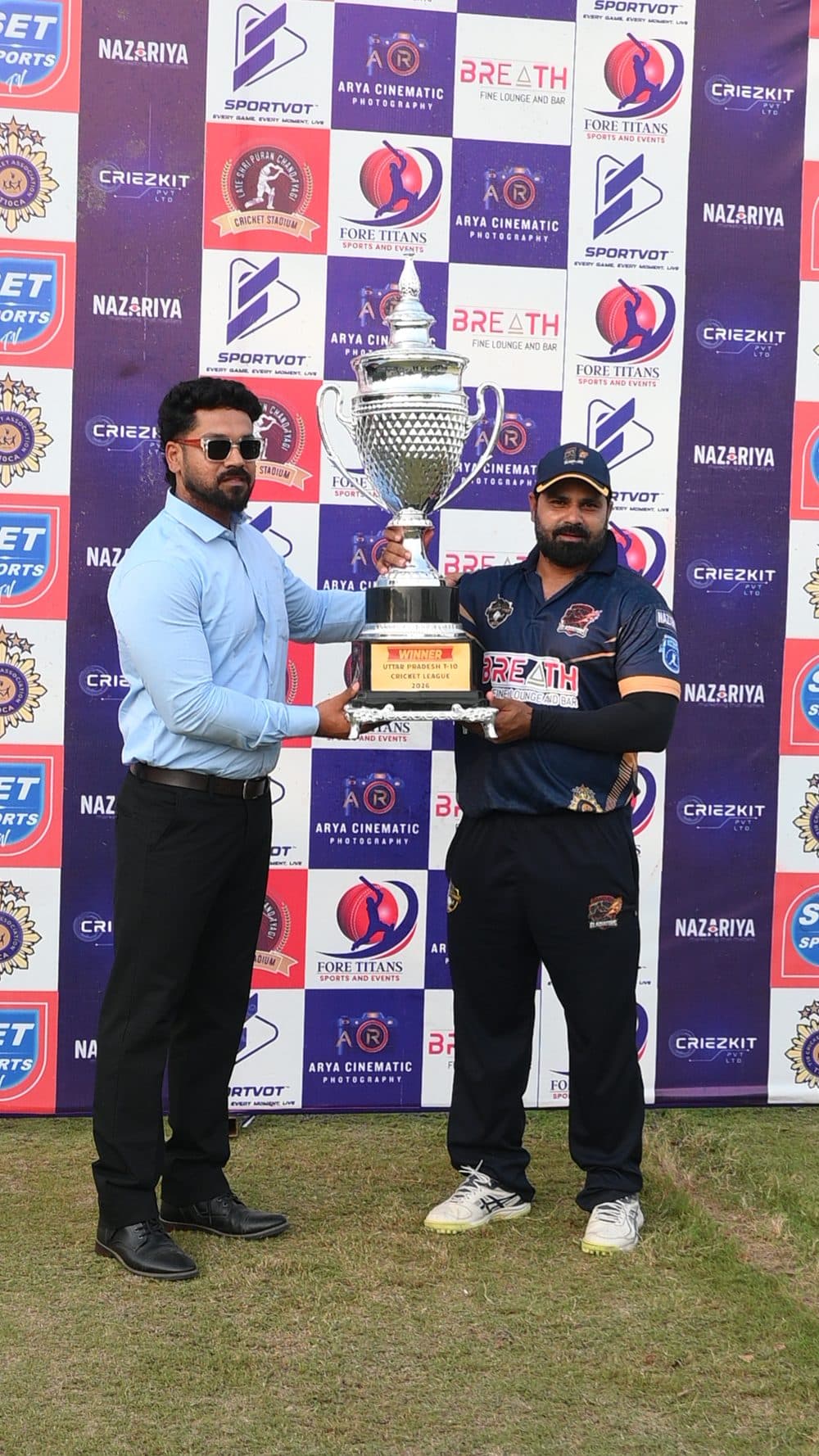 Trophy presentation, Uttar Pradesh T10 League